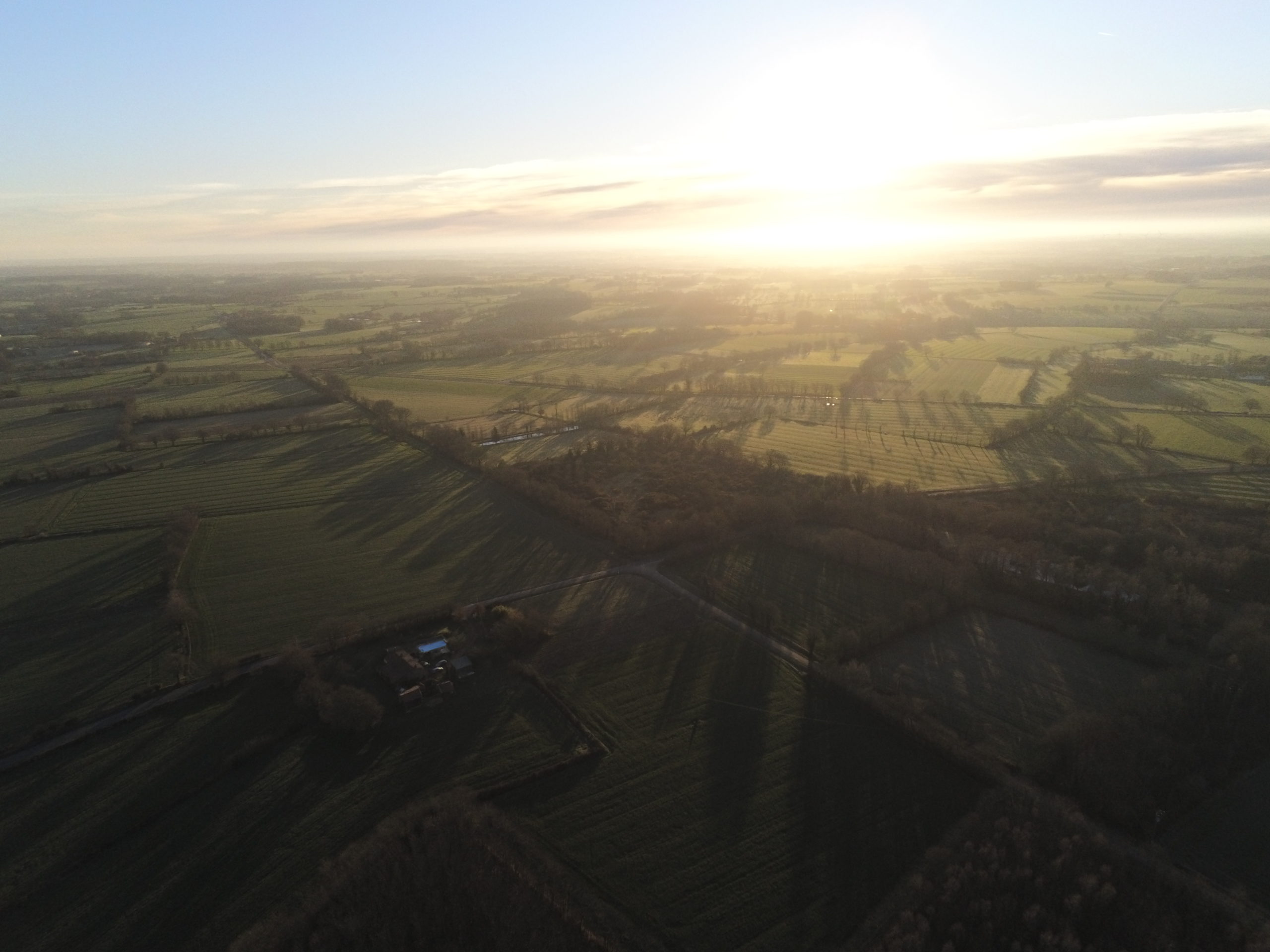 La ferme vue du ciel